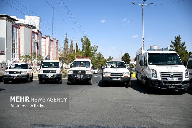 تجمع امدادگران خراسان جنوبی در محکومیت نقض قوانین بین‌المللی