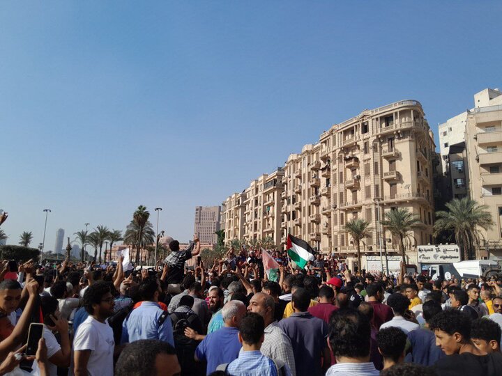 Huge protests in Egypt in support of Gaza