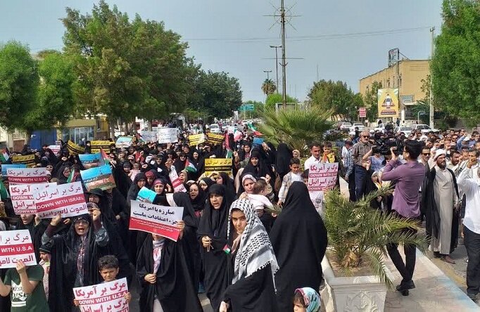 بوشهری‌ها در محکومیت جنایات رژیم صهیونیستی تجمع کردند