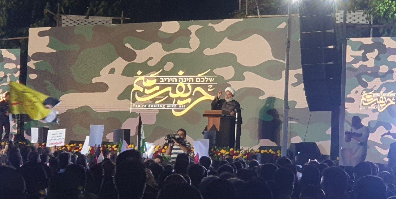طهران... تجمع غفير من الشعب الإيراني في ساحة فلسطين+صور
