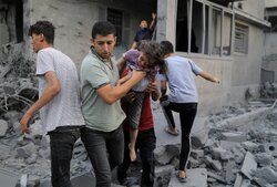 صحنه‌های مرگ، ویرانی و آوارگی در غزه بهت‌آور است
