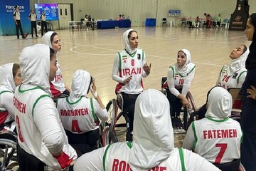 Iran women basketball team beat Laos in 2022 Asian Para Games