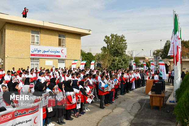 Fars Red Crescent members gathers to condemn Israeli crimes
