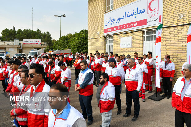 Fars Red Crescent members gathers to condemn Israeli crimes
