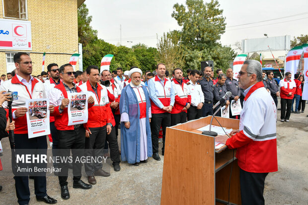 Fars Red Crescent members gathers to condemn Israeli crimes
