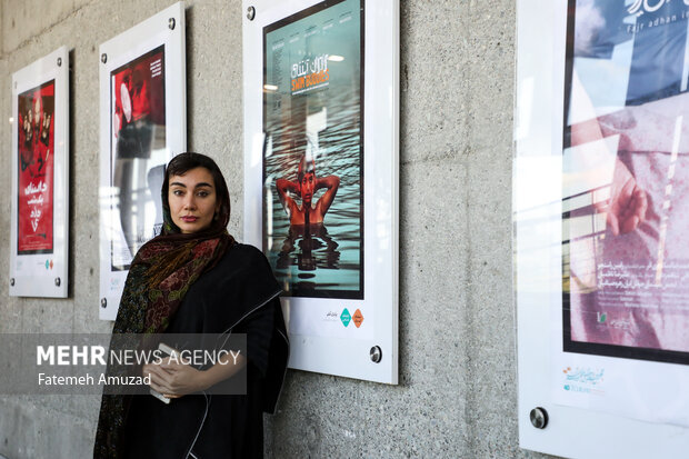 خاطره حاتمی بازیگر سینما در چهلمین جشنواره بین المللی فیلم کوتاه تهران حضور دارد