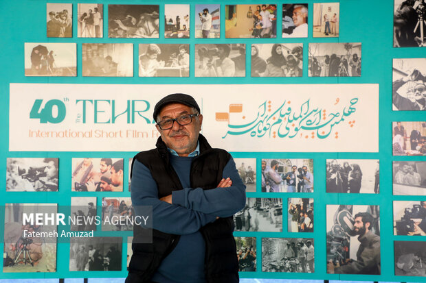 فرید سجادی حسینی بازیگر سینما در چهلمین جشنواره بین المللی فیلم کوتاه تهران حضور دارد
