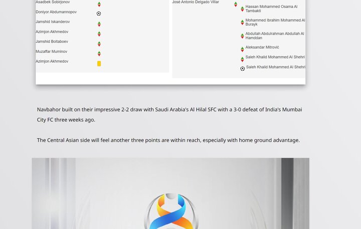 اشتباه AFC در رابطه با حریف نساجی