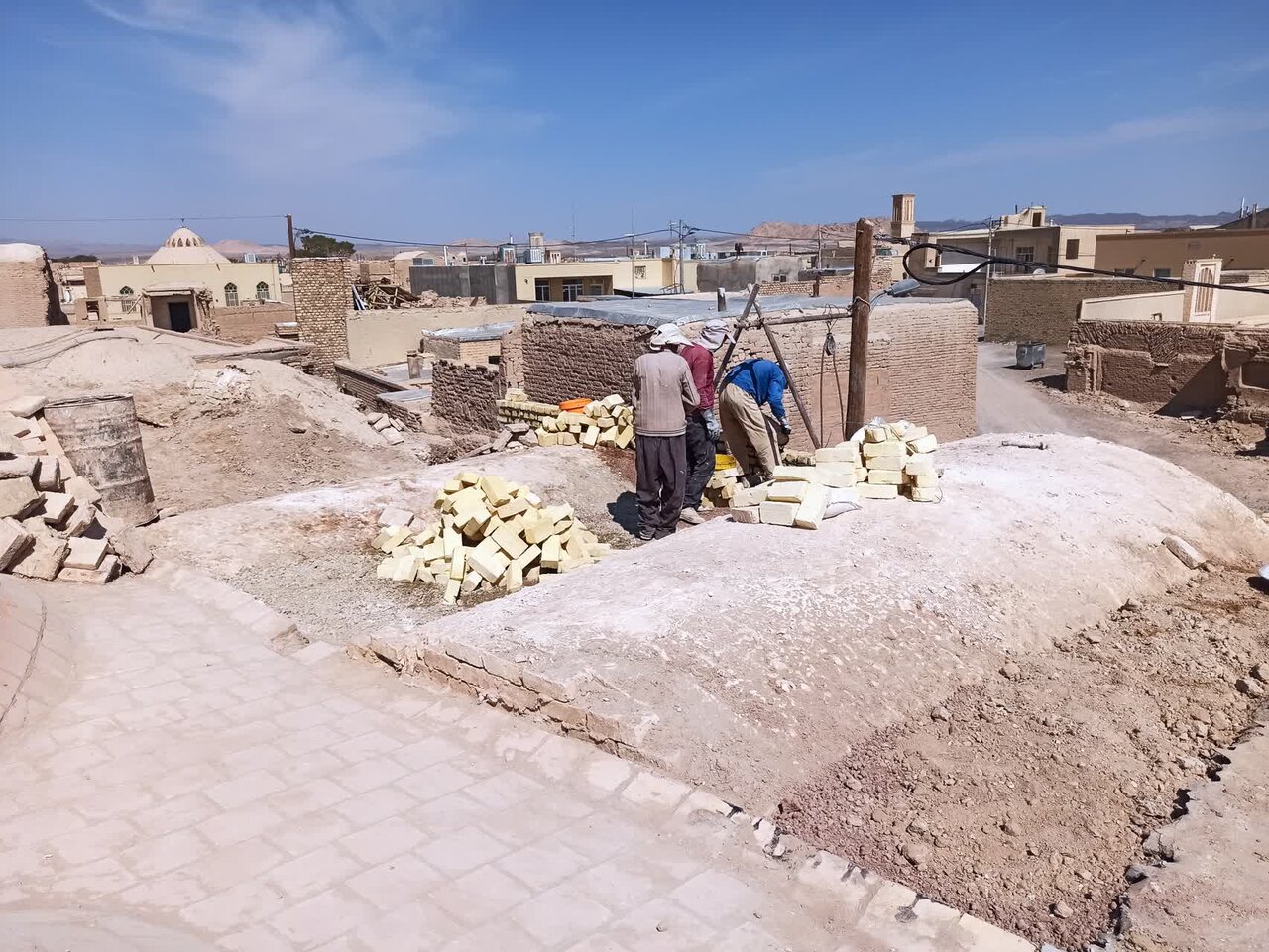 مرمت بازار تاریخی نائین آغاز شد