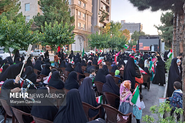 اجتماع مادران و کودکان بجنورد در حمایت از مردم مظلوم غزه