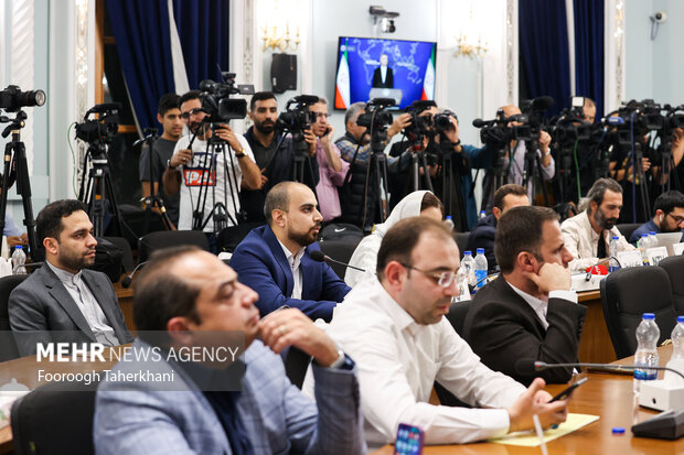 کنفرانس مطبوعاتی حسین امیر عبدالهییان وزیر امور خارجه ایران پس از دومین نشست ساز و کار منطقه‌ای ۳+۳ برگزار شد