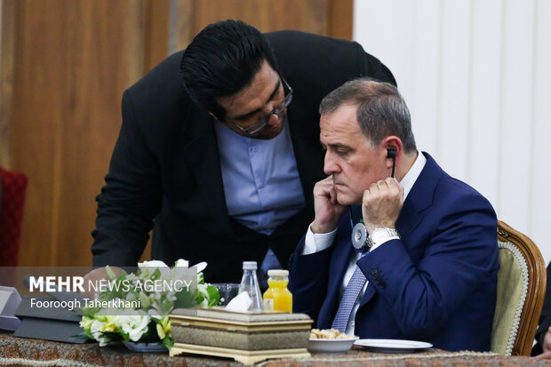 جیحون بایراموف وزیر امور خارجه آذربایجان در محل دومین نشست ساز و کار منطقه‌ای ۳+۳ در تهران حضور دارد