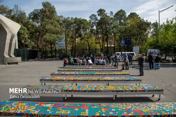 Third event of Iran Rubik Arman center supporting Palestinian