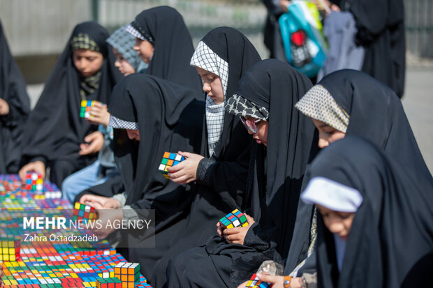 Third event of Iran Rubik Arman center supporting Palestinian