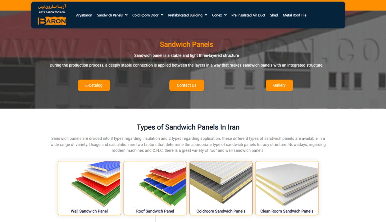 What is roof and wall sandwich panels?