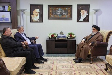 حماس اور جہاد اسلامی کے رہنماوں کی سید حسن نصراللہ سے ملاقات
