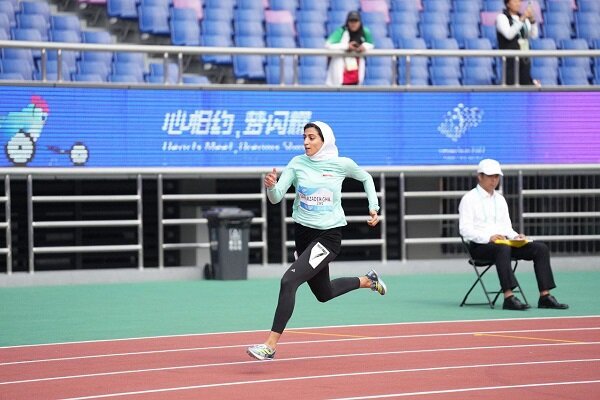 صعود هاجر صفرزاده به فینال دوی ۲۰۰ متر زنان