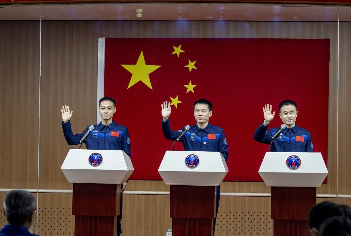 جوان‌ترین خدمه فضایی چینی به مدار زمین رفتند