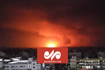 تصاویری از حمله توپخانه‌ای شدید رژیم صهیونیستی علیه مردم غزه