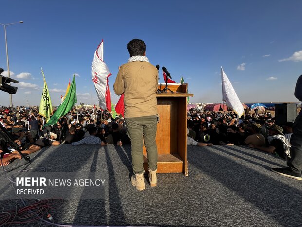 گردهمایی متحصنان عراقی در مرز عراق با اردن معروف به طریبیل