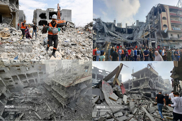 اذعان شبکه آمریکایی به بمباران دیوانه‌وار غزه