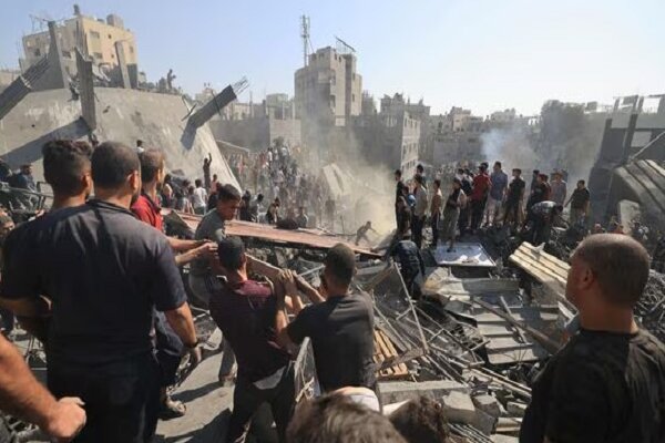 گزارش تصویری رسانه روسی از حجم تخریب مناطق مسکونی در غزه