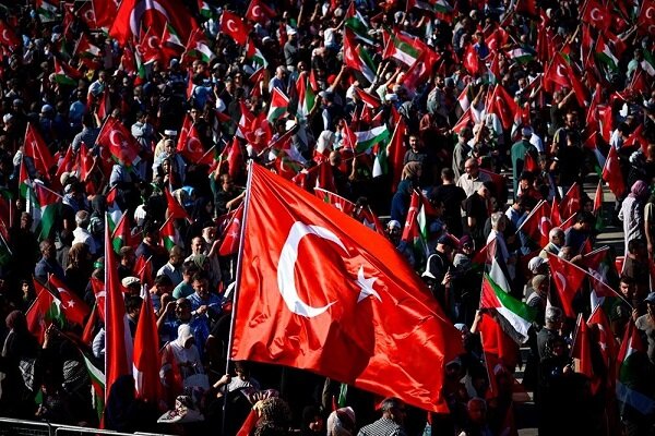 İstanbul'da "Büyük Filistin Mitingi"  İstanbul'da "Büyük Filistin Mitingi"