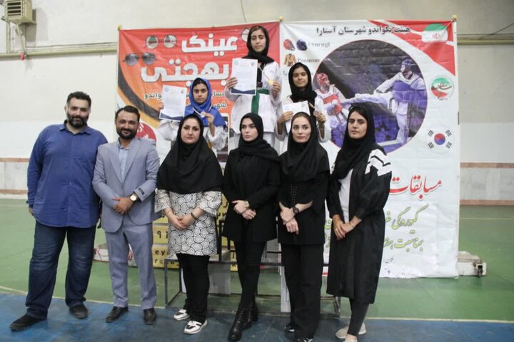 برگزاری مسابقات تکواندو غرب گیلان در آستارا