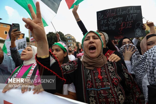 Filistin'e destek gösterileri