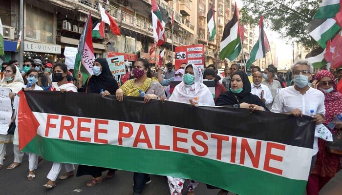 پاکستان کے مختلف شہروں میں فلسطینیوں سے یکجہتی کیلئے اجتماعات