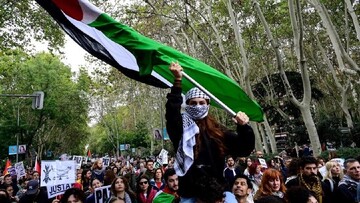 pro-Palestinian rally in Spain