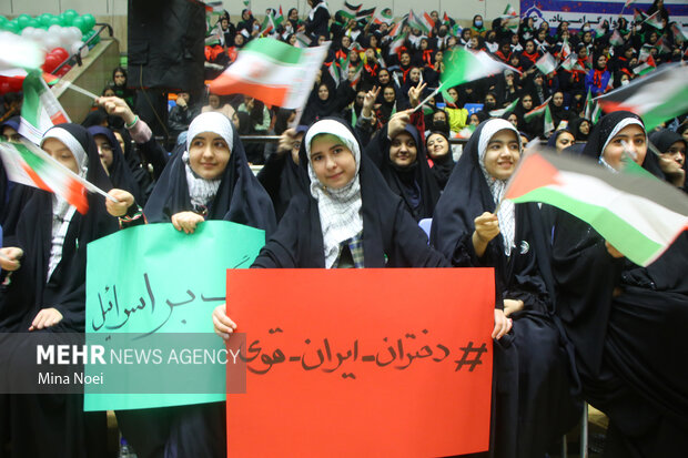 
Pro-Gaza gathering in Tabriz