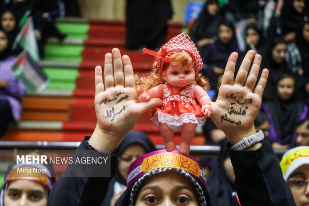 
Pro-Gaza gathering in Tabriz