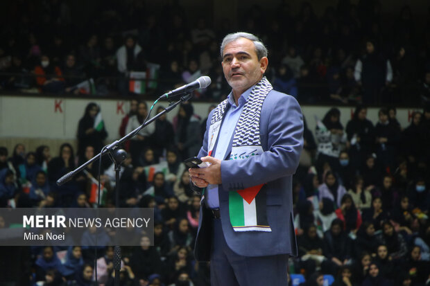 
Pro-Gaza gathering in Tabriz