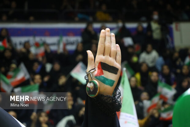 
Pro-Gaza gathering in Tabriz