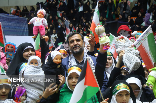 
Pro-Gaza gathering in Tabriz