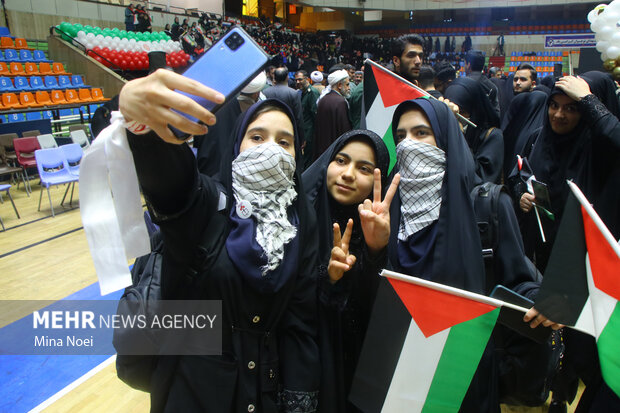 
Pro-Gaza gathering in Tabriz