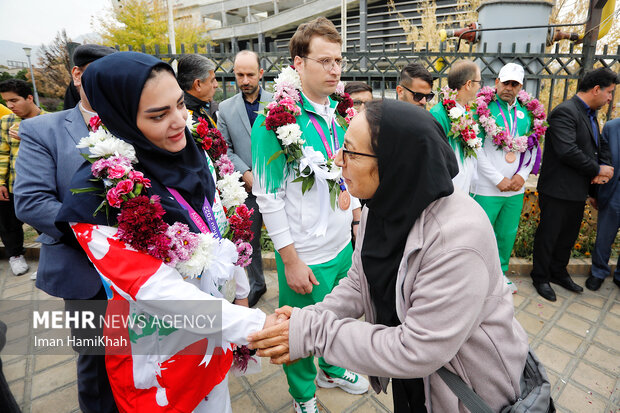 مراسم استقبال از مدال آوران پاراآسیایی هانگژو در همدان