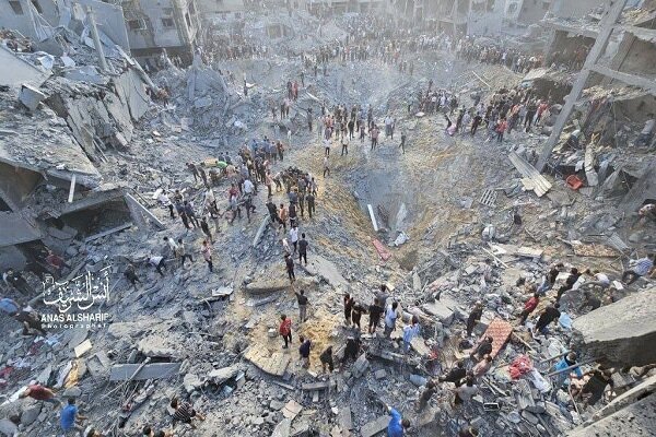 حملات شدید هوایی و زمینی رژیم صهیونیستی به غزه