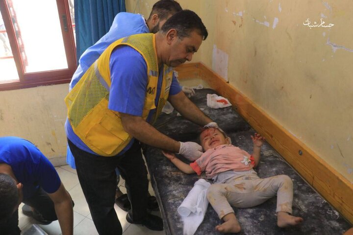۱۲ شهید و ۵۴ زخمی بر اثر بمباران مدرسه «الفاخوره» در شمال غزه