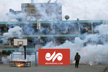 حمله صهیونیست‌ها به مدرسه آنروا در غزه با بمب فسفری