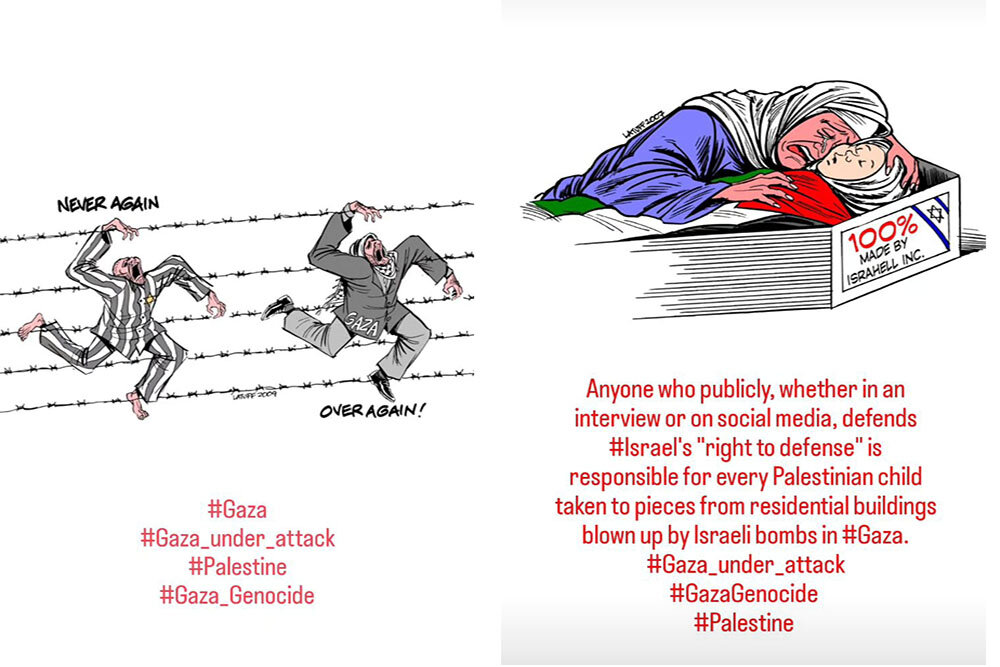 آثاری که مظلومیت «غزه» را تصویر کردند/ ذات کاریکاتور تاثیرگذاریست