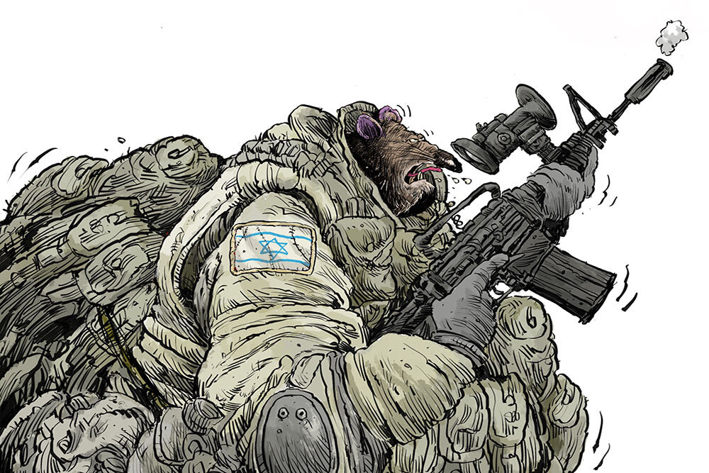 آثاری که مظلومیت «غزه» را تصویر کردند/ ذات کاریکاتور تاثیرگذاریست