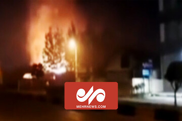 تصاویری از آتش‌سوزی کمپ ترک‌اعتیاد گیلان