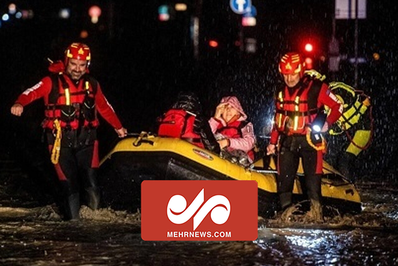 ۳ کشته و مفقودی یک آتش‌نشان در ایتالیا بر اثر سیلاب