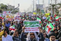 راهپیمایی بزرگ مردم خوزستان به مناسبت ۱۳ آبان برگزار شد