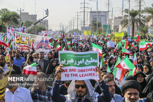 راهپیمایی ۱۳ آبان در اهواز