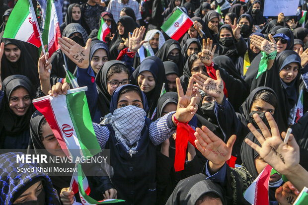 راهپیمایی ۱۳ آبان در اهواز