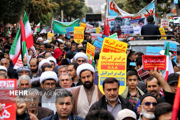 اعلام همبستگی کرمانشاهیان با مردم غزه