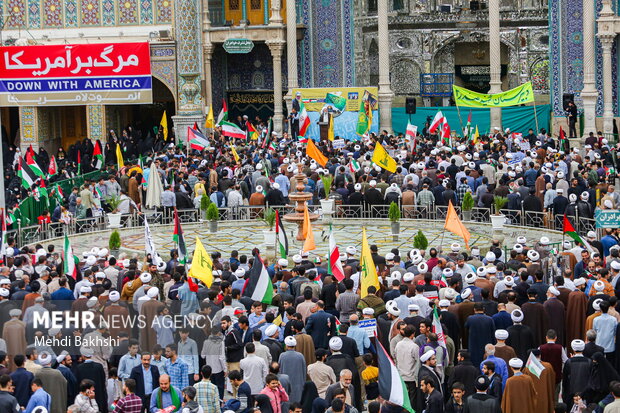 راهپیمایی ۱۳ آبان در قم